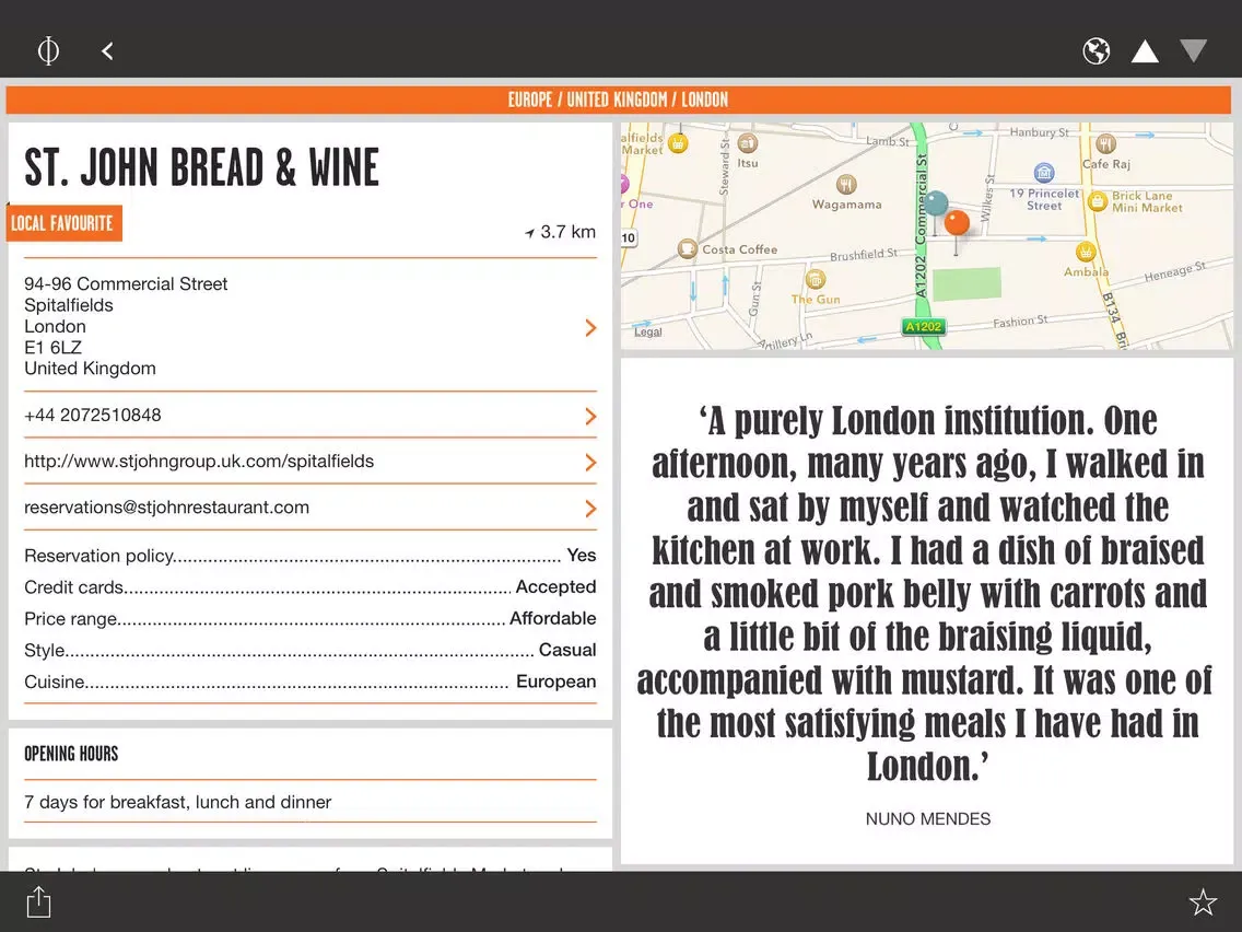 Скриншоты Where Chefs Eat – A Guide to Chefs' Favorite Restaurants iPad 