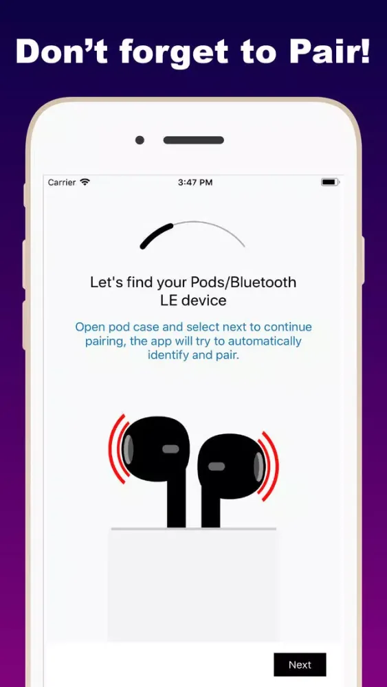 Capturas de tela do Find Headphones and BT Devices