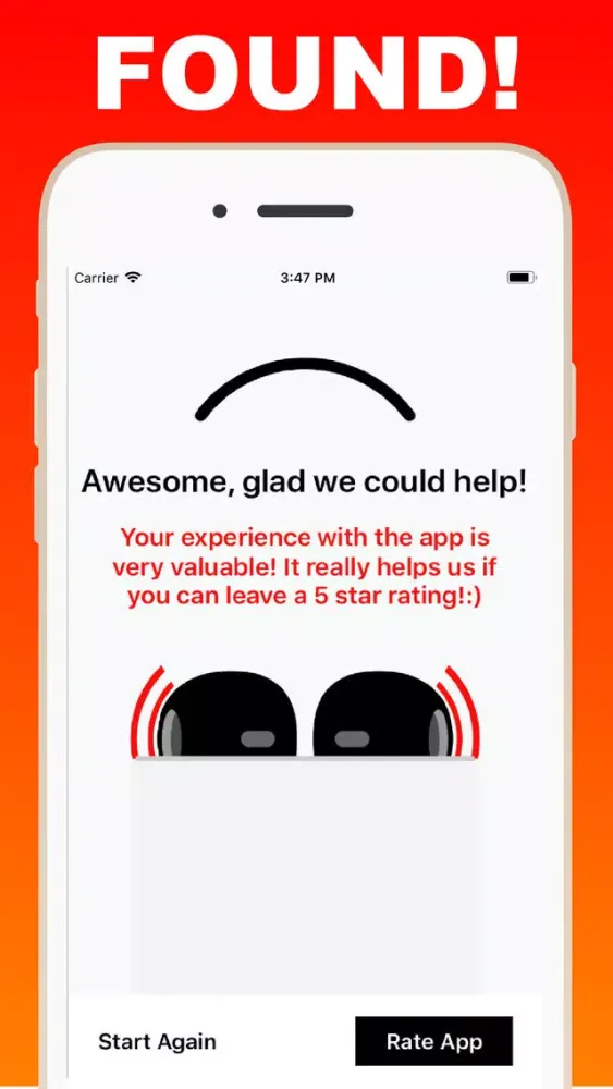 Capturas de tela do Find Headphones and BT Devices