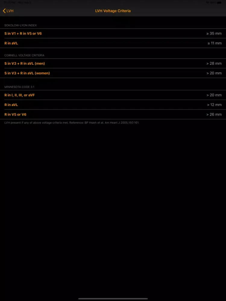Tangkapan layar Electrophysiology Tools iPad 