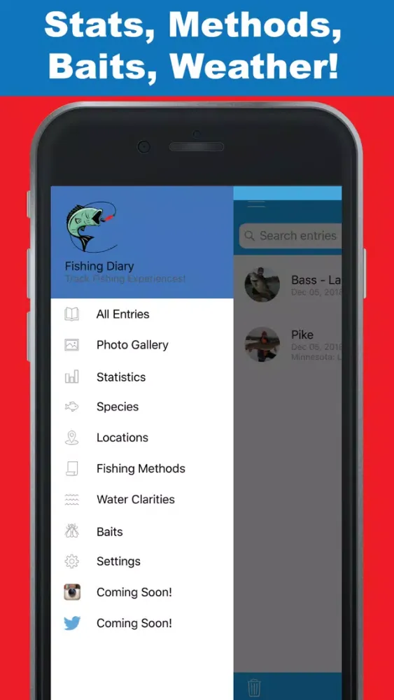 Fishing Diary-Track your fish! Screenshots