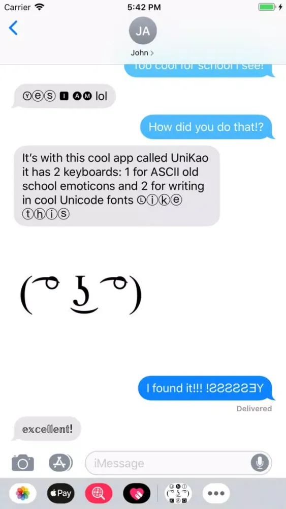 UniKao-Unicode and Emoticon Screenshots
