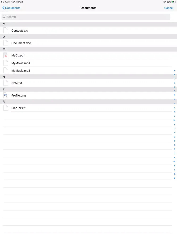 Captures d'écran de WiFi File Transfer Pro™ iPad 