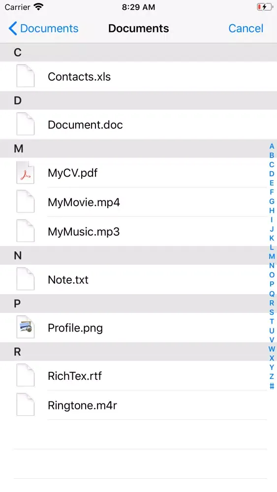 Captures d'écran de WiFi File Transfer Pro™