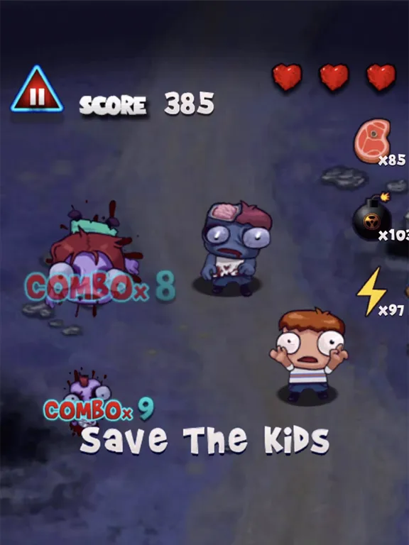 Capturas de tela do Zombie Smasher Puzzle iPad 