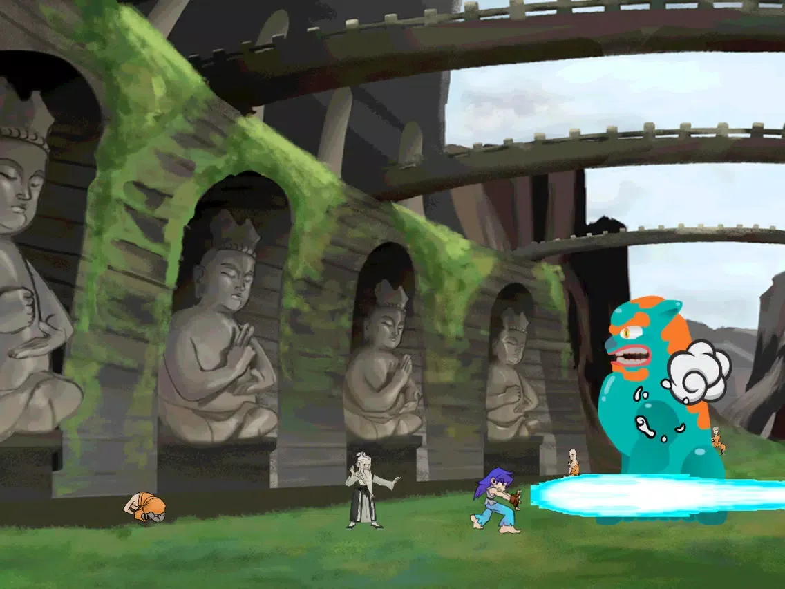 Ảnh chụp màn hình của Wushu Kung Fu Stick Craft Runner iPad 
