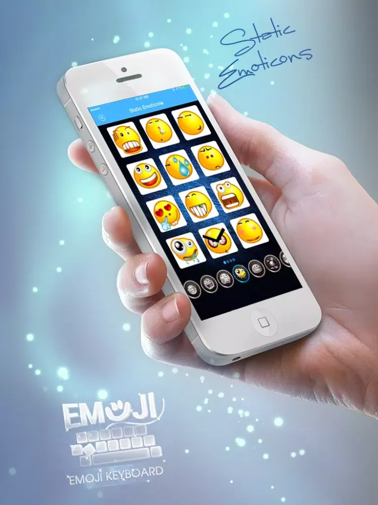 Zrzuty ekranu Easy Emoji Keyboard - NEW Static & Animated Emojis Free iPad 