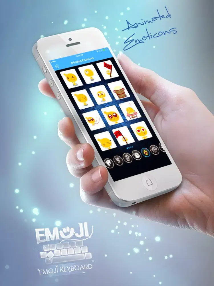 Zrzuty ekranu Easy Emoji Keyboard - NEW Static & Animated Emojis Free iPad 