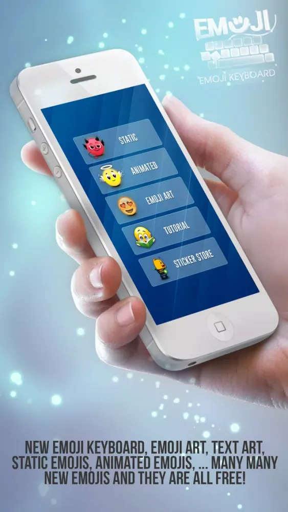 Zrzuty ekranu Easy Emoji Keyboard - NEW Static & Animated Emojis Free