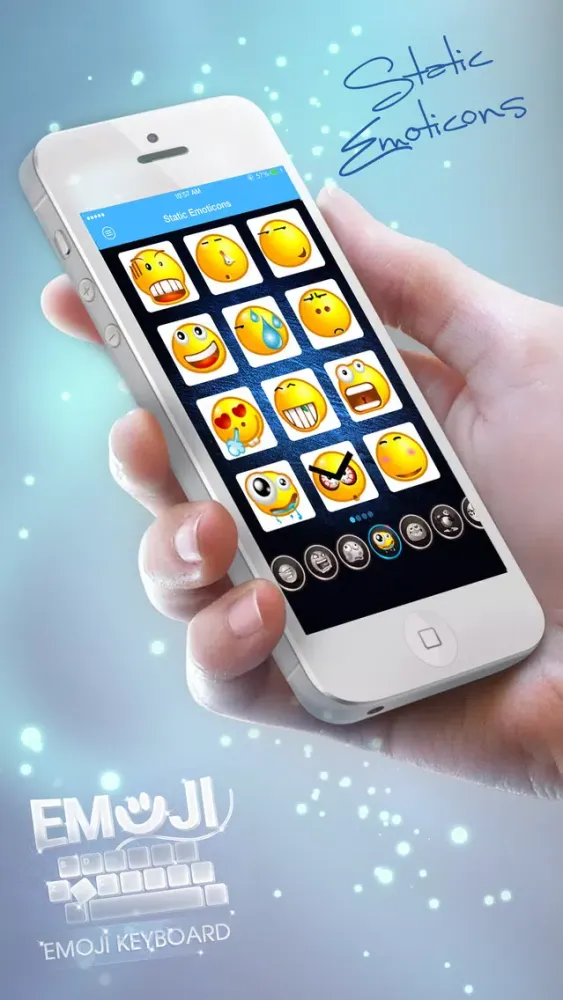 Zrzuty ekranu Easy Emoji Keyboard - NEW Static & Animated Emojis Free