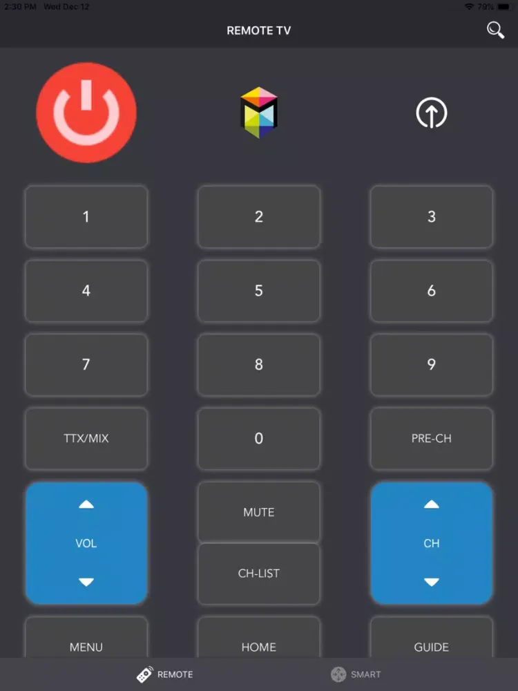 Zrzuty ekranu Smart Remote for TV Samsung iPad 