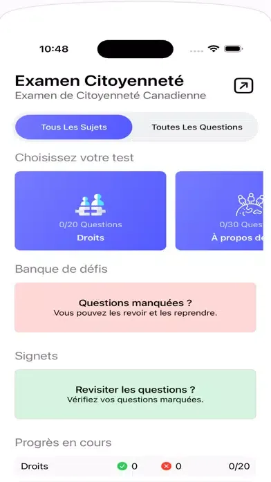 ภาพหน้าจอของ Citoyenneté Canadienne