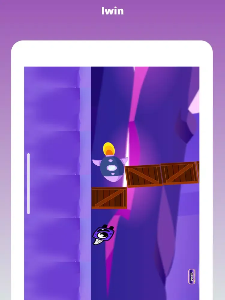 Tangkapan skrin Iwin Angry Rocket iPad 