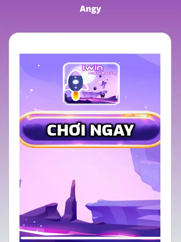 Tangkapan skrin Iwin Angry Rocket iPad 