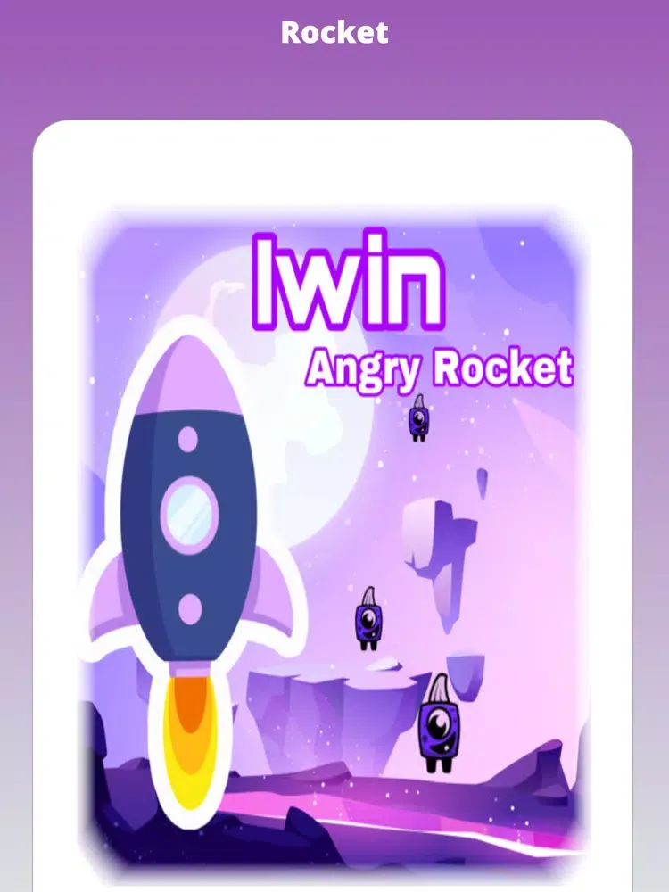 Tangkapan skrin Iwin Angry Rocket iPad 