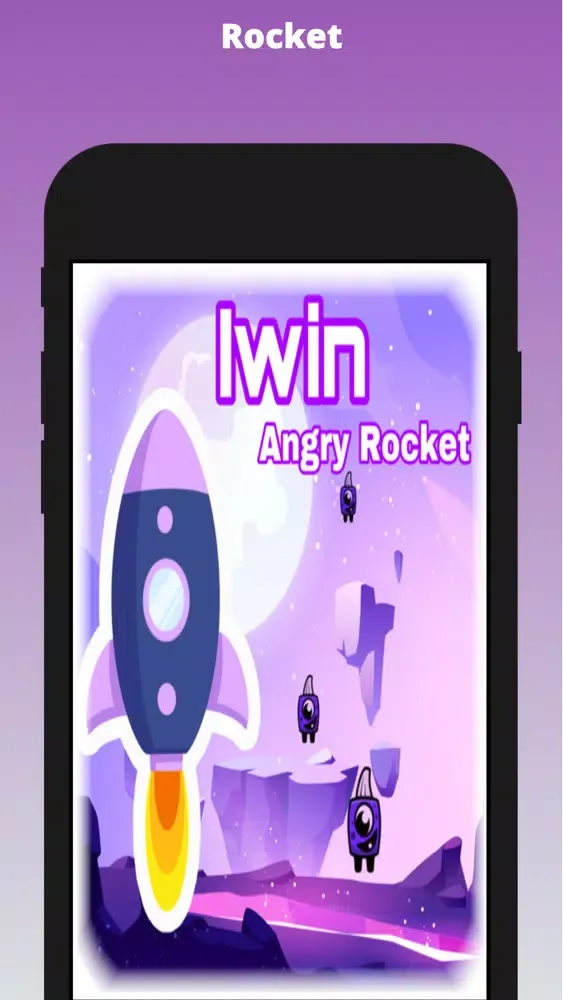 Tangkapan skrin Iwin Angry Rocket
