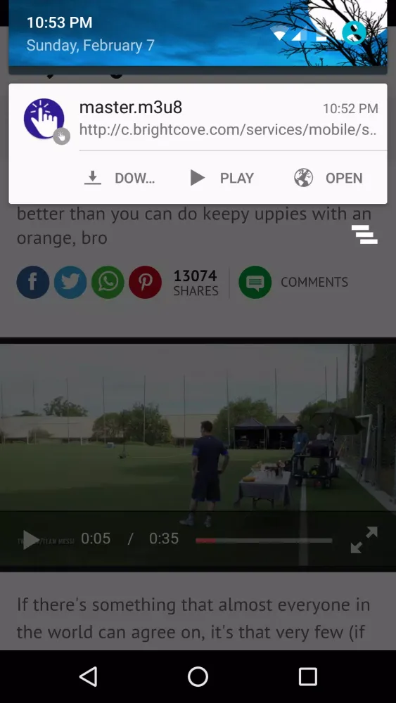 Xposed One Tap Video Download スクリーンショット