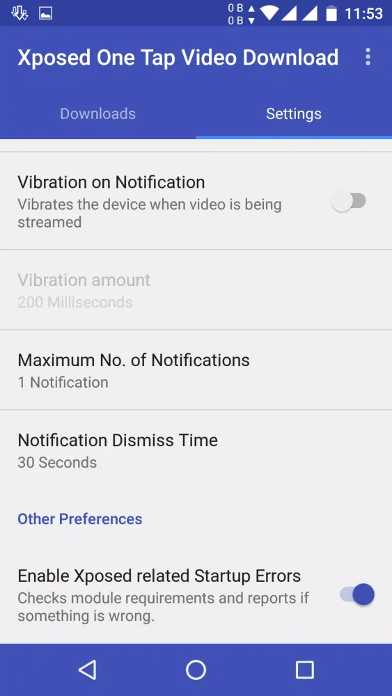 Xposed One Tap Video Download スクリーンショット