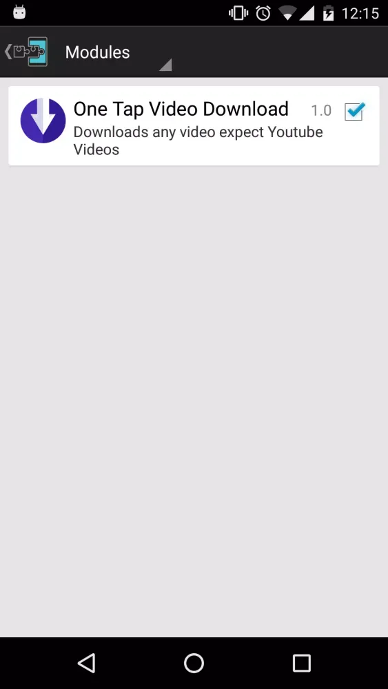 Xposed One Tap Video Download スクリーンショット