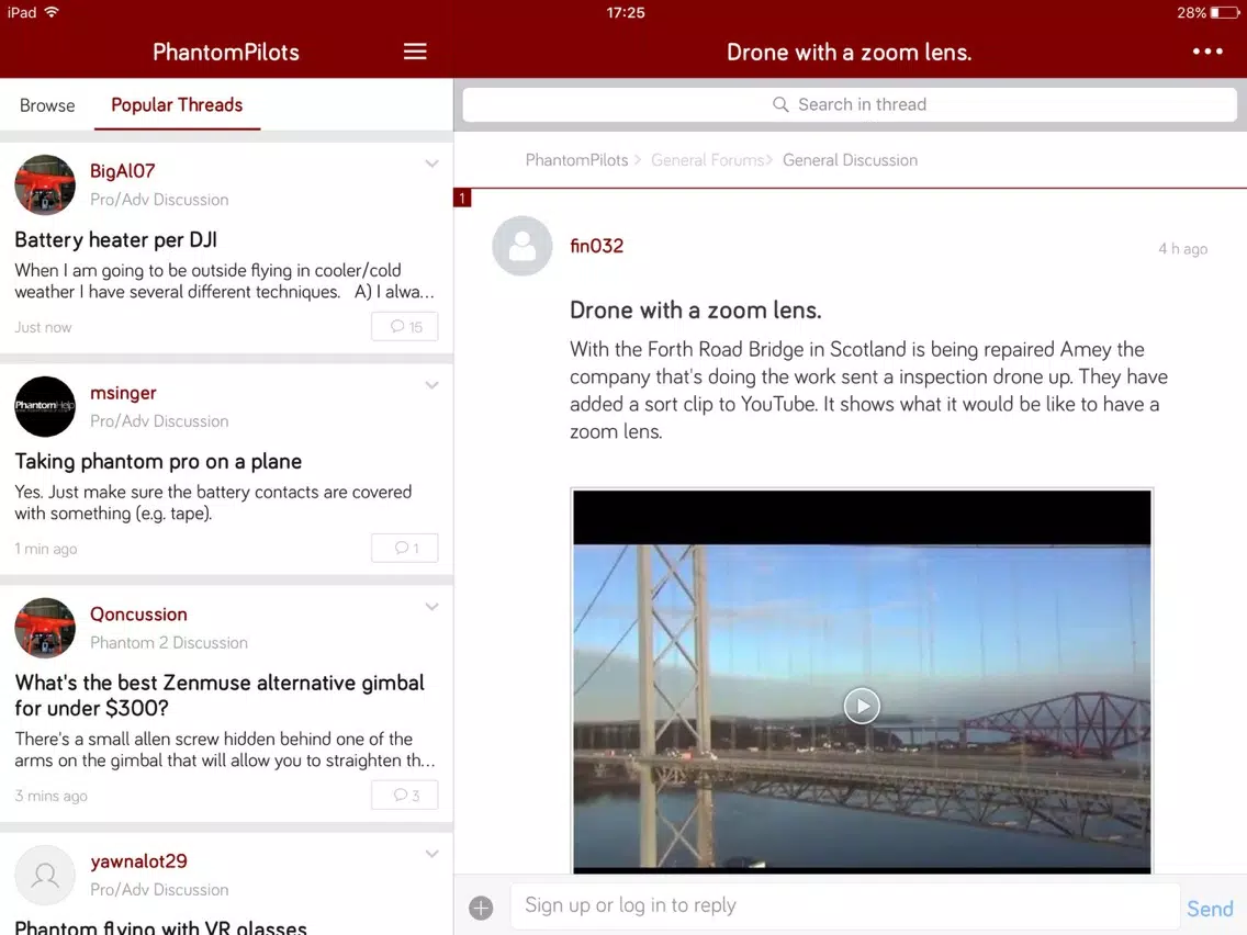 PhantomPilots - DJI Phantom Drone Forum iPad  Screenshots