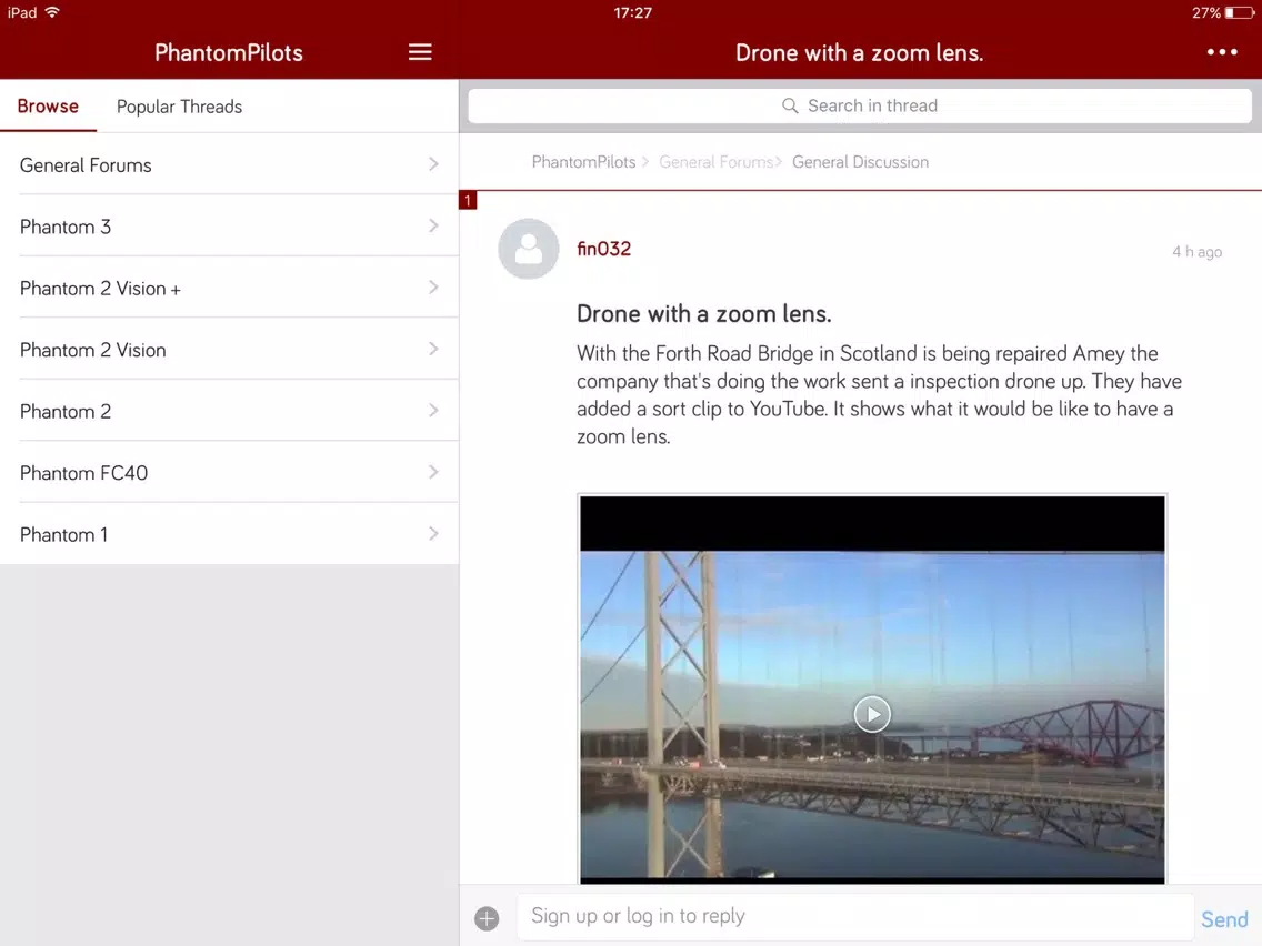 PhantomPilots - DJI Phantom Drone Forum iPad  Screenshots