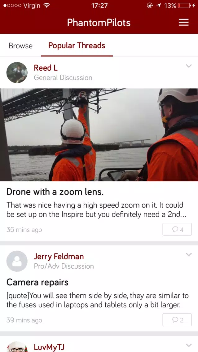 PhantomPilots - DJI Phantom Drone Forum Screenshots