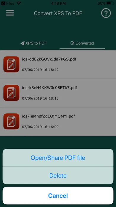 Zrzuty ekranu Convert XPS to PDF