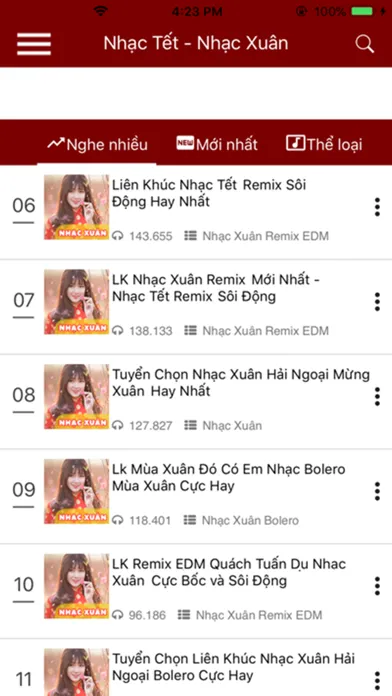 Tangkapan skrin Nhac Xuan - Nhac Tet Hay Nhat