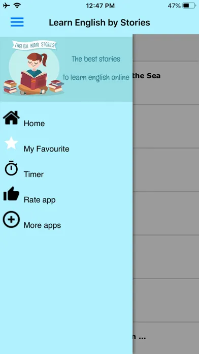 Capturas de tela do Learn English Audio Story 2019