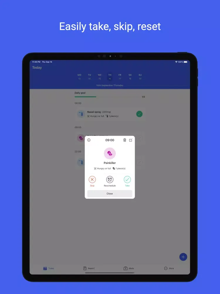 Medication Tracker by Pharma iPad  स्क्रीनशॉट