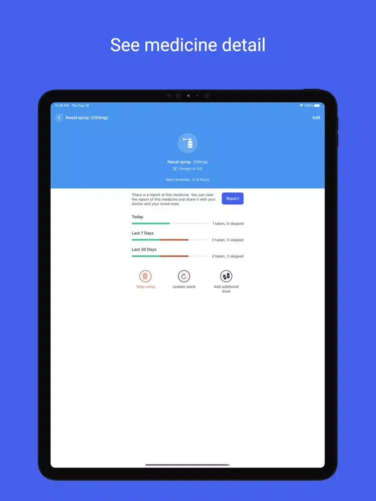 Medication Tracker by Pharma iPad  स्क्रीनशॉट