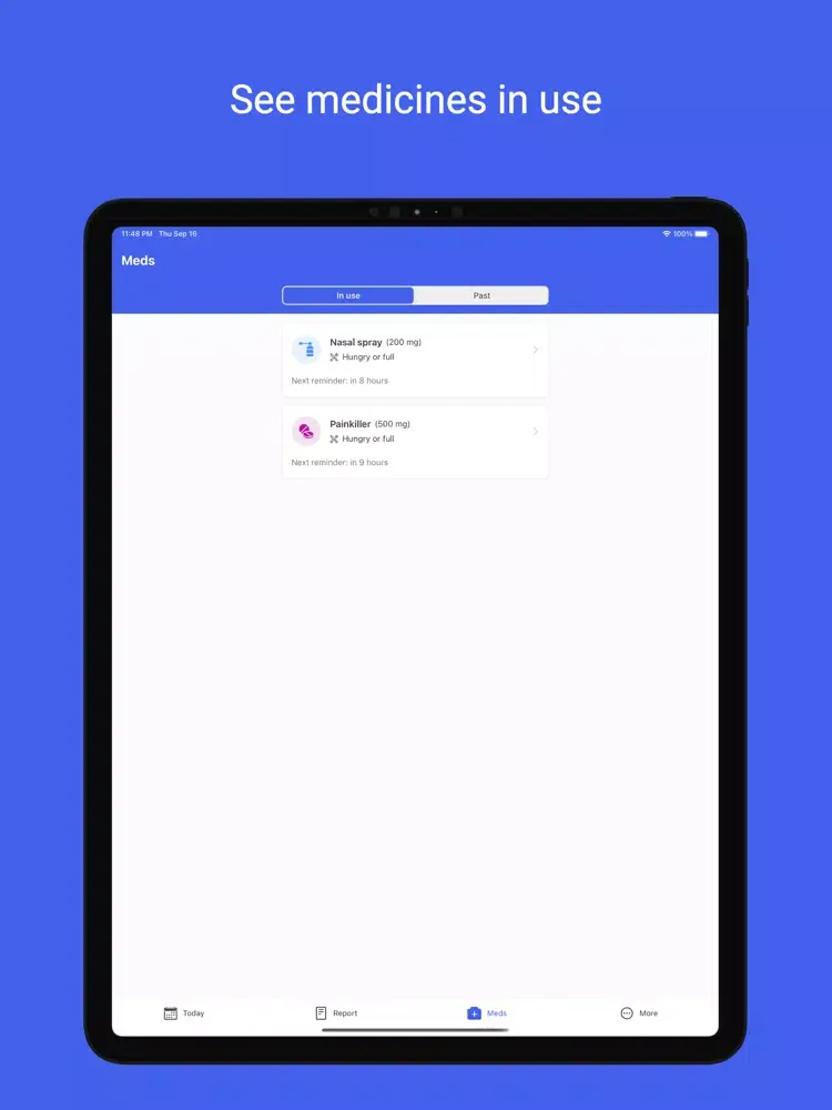 Medication Tracker by Pharma iPad  स्क्रीनशॉट