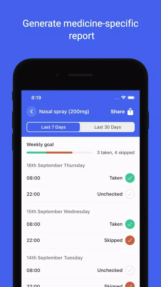 Medication Tracker by Pharma स्क्रीनशॉट