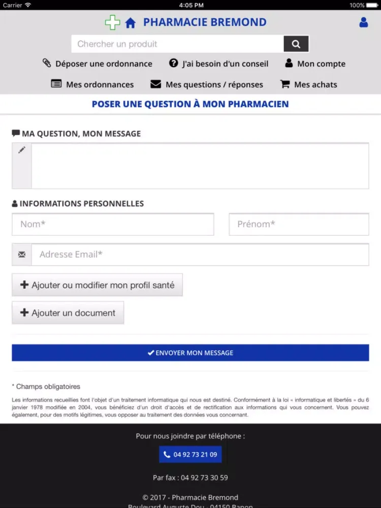 تصاویر Pharmacie Bremond iPad 