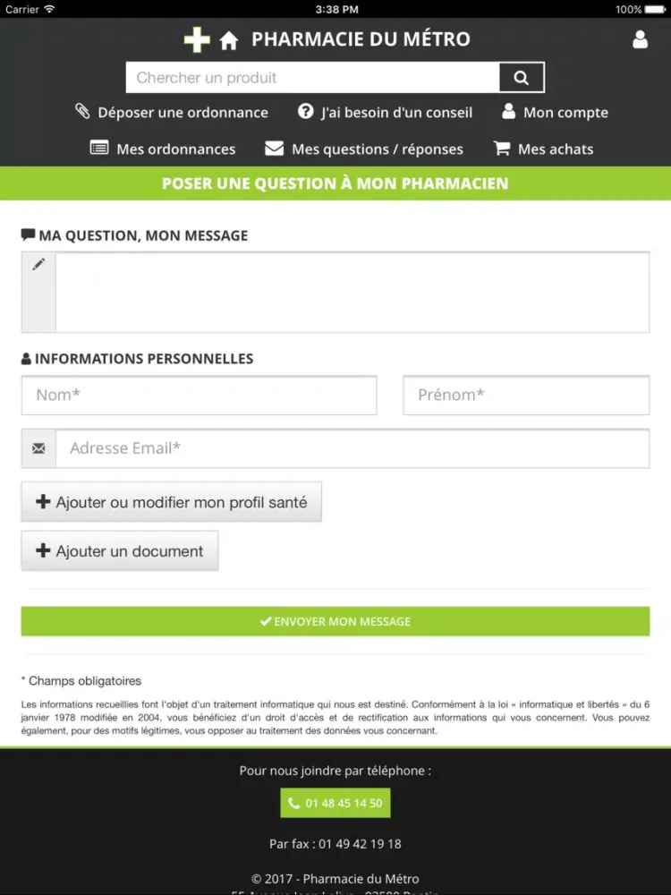 Capturas de pantalla de Pharmacie du Métro à Pantin iPad 