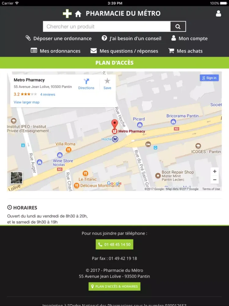 Capturas de pantalla de Pharmacie du Métro à Pantin iPad 