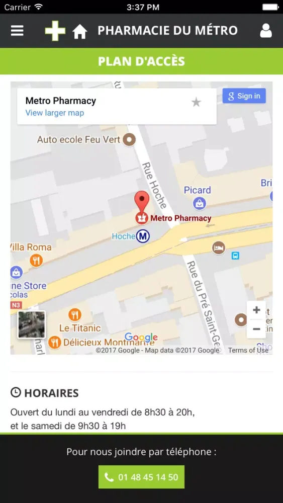 Capturas de pantalla de Pharmacie du Métro à Pantin