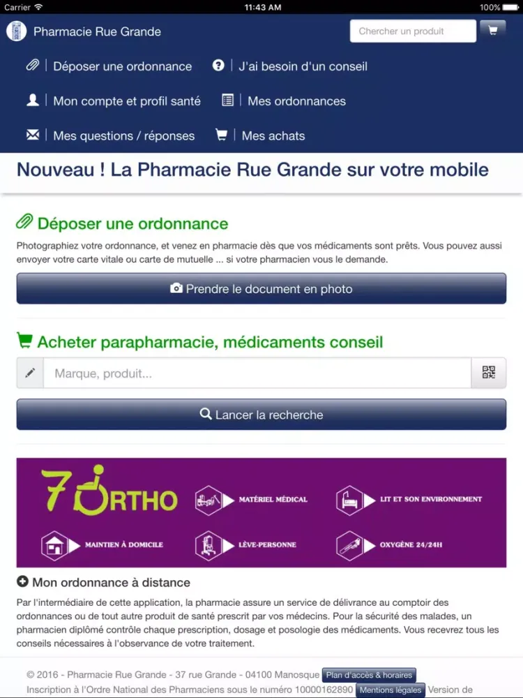 Capturas de tela do Pharmacie Rue Grande iPad 