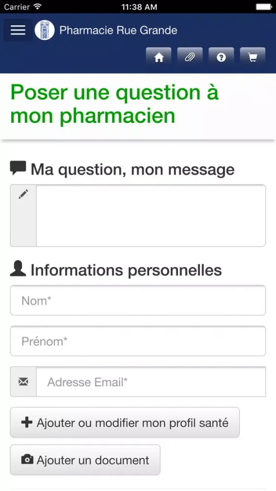 Capturas de tela do Pharmacie Rue Grande