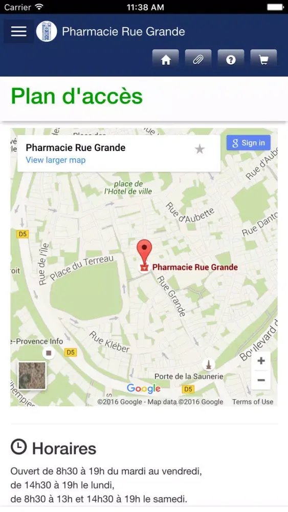Capturas de tela do Pharmacie Rue Grande