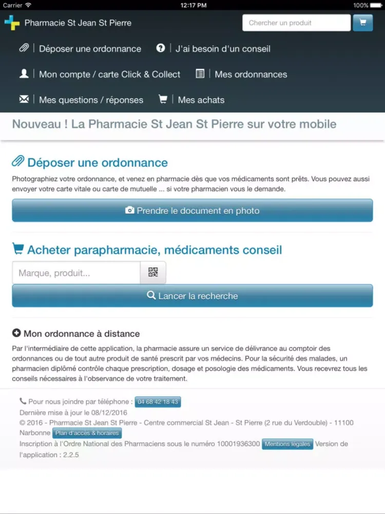 Pharmacie St Jean St Pierre iPad  Screenshots