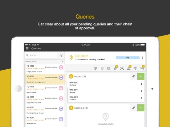 Tangkapan skrin K-Ops - Project Tracking iPad 