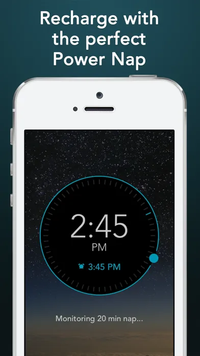 Tangkapan layar Power Nap Tracker: cycle timer