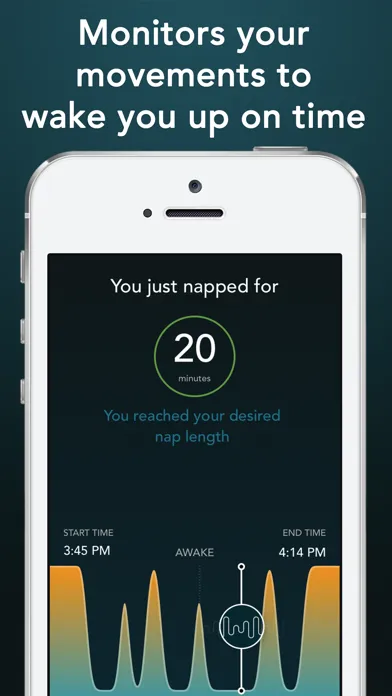 Tangkapan layar Power Nap Tracker: cycle timer