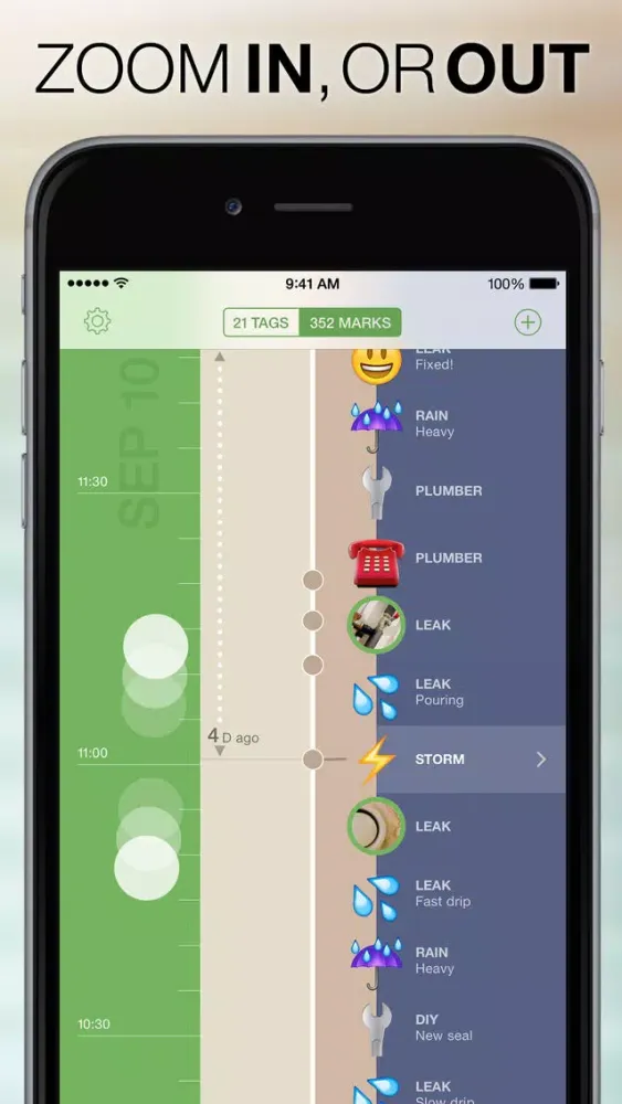Mark Now - Record a Timeline of Past Events應用截圖