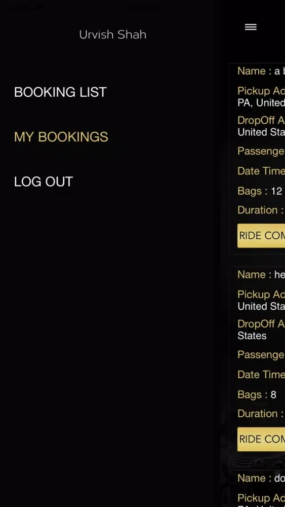 Phat Limos Driver Screenshots