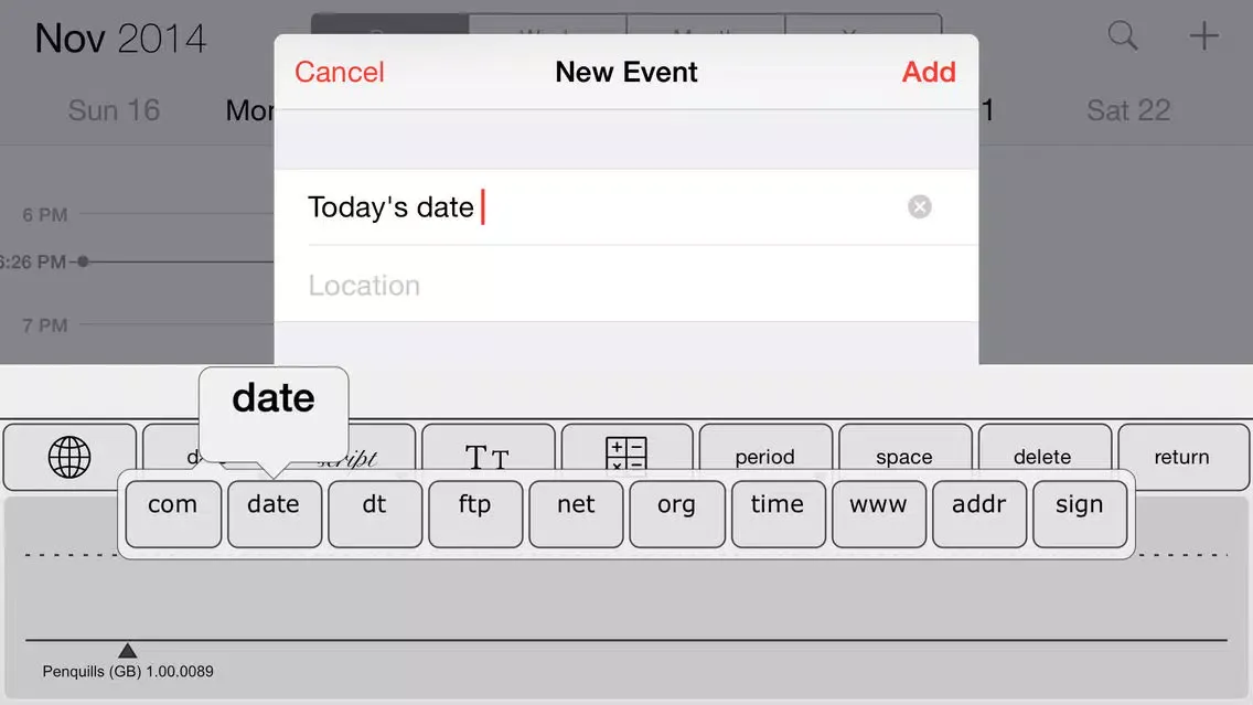 Tangkapan layar Penquills | Handwriting keyboard