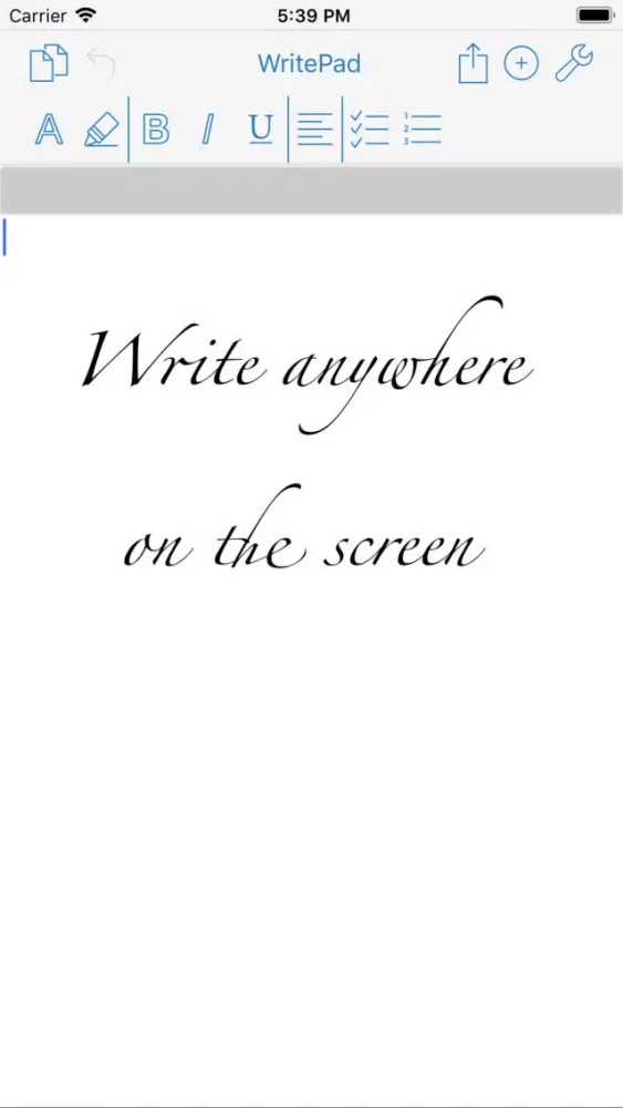Zrzuty ekranu WritePad Professional