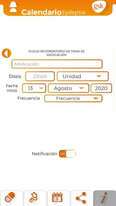 Capturas de tela do GSK Mi Epilepsia
