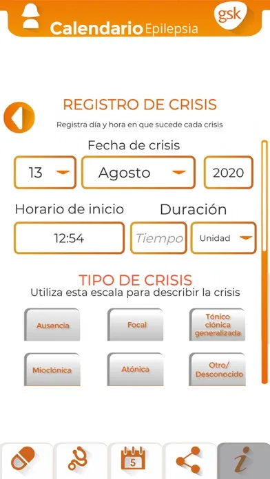 Capturas de tela do GSK Mi Epilepsia